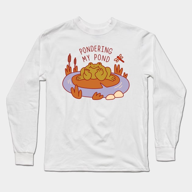 Pond Ponderer Long Sleeve T-Shirt by obinsun